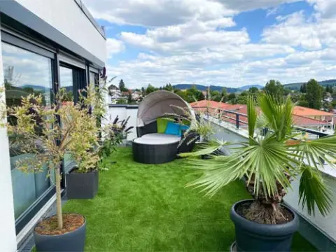 Kunstrasen Terrasse