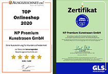 Top Onlineshop 2020  GLS Zertifikat 